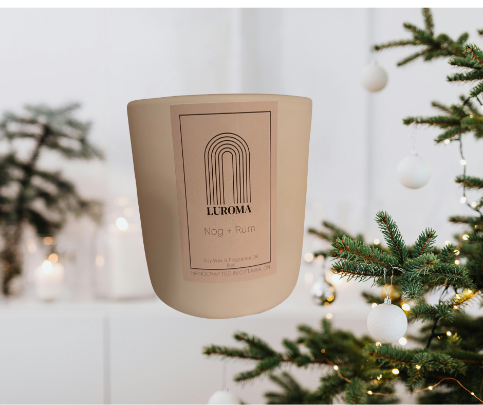 Nog + Rum Holiday (Matte White Vessel)