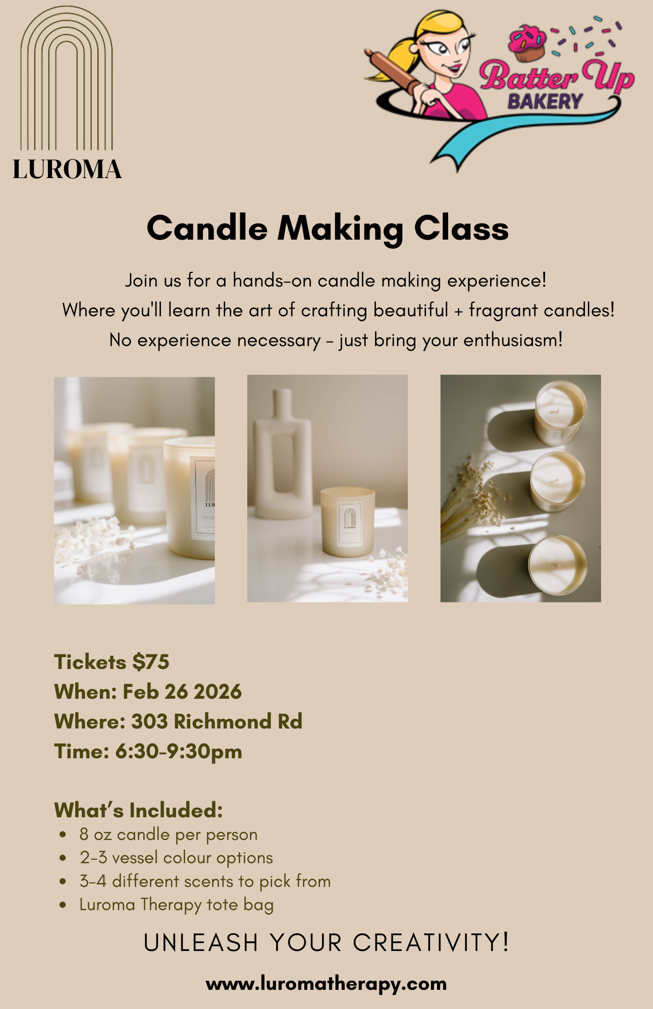 Candle Class: Feb 26 2026
