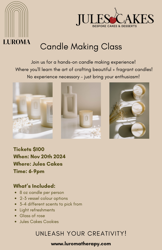 Nov 20: Candle Making x Jules Cakes